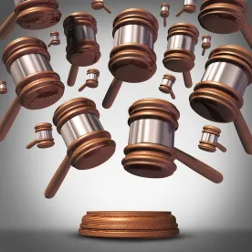 gavels used in litigation and derivative action lawsuits involving boards of directors and companies