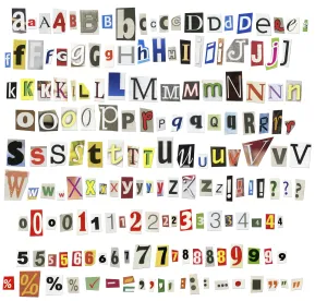 letters and numbers