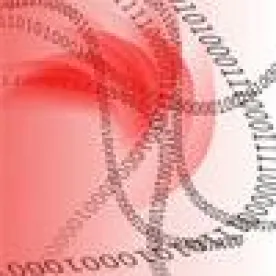 Binary Numbers with Red Background
