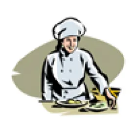Chef Working at a Counter
