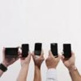 People Holding Smartphones