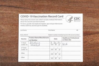COVID Vaccine Card Proof NY Governor Mandate Indoor Entertainment