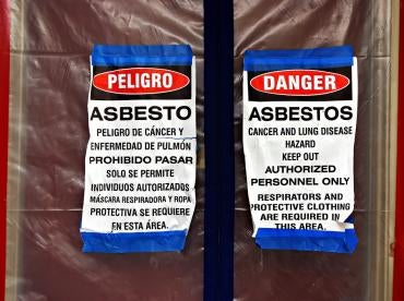 asbestos abatement is hazardous