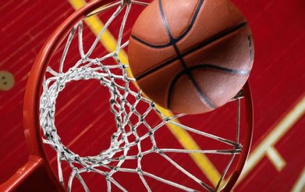 NBA Basketball & Hoop