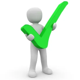 Check-mark compliance person