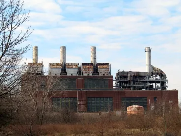 an abandoned factory