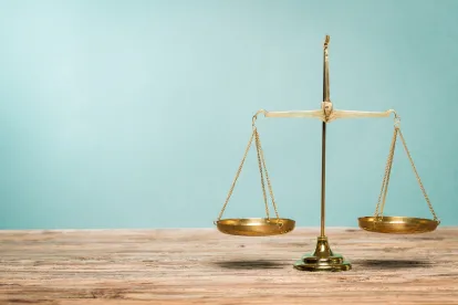scales of justice empty background 
