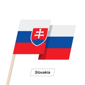 flag, shield, red, white, blue, symbol, slovakia