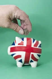 UK, piggy bank