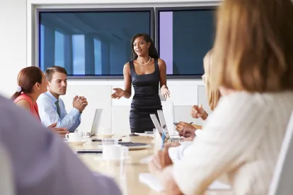 marketing meeting at the law firm