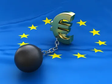 eupropean union debt ball & chain