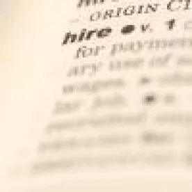 hire in dictionary