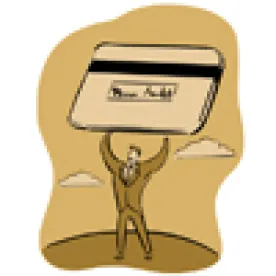 man holding a credit card, CFPB, pre-paid cards