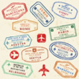 Immigration Visa Stamps for customs