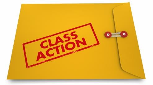 class action paperwork in yellow folder