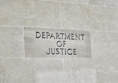 Department of Justice DOJ antitrust