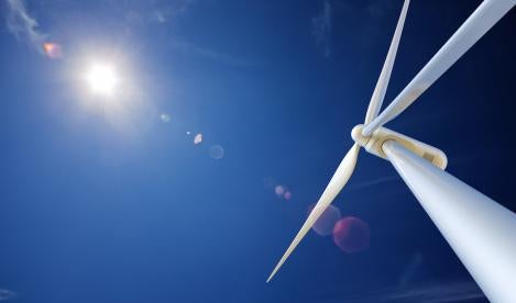 Renewable Energy Wind Turbine in California Waters Ocean