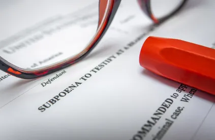 subpoena paperwork