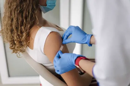 NYC Employee Getting Vaccinated