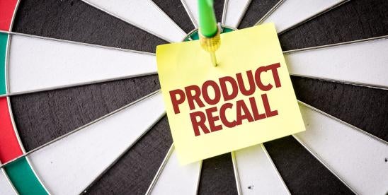 Product Recall on a dart board