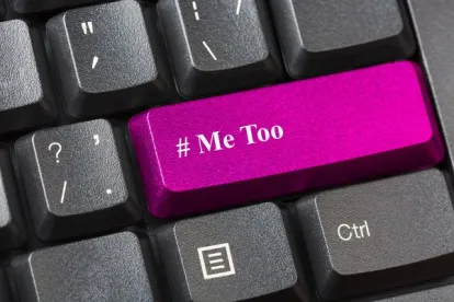 #MeToo key in a keyboard 