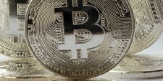 shiny silver bitcoins