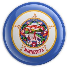 Minnesota State Badge Button 