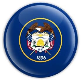 Utah State Button 