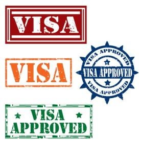 visas stamps allowing foreign individual to live and work in the U.S.