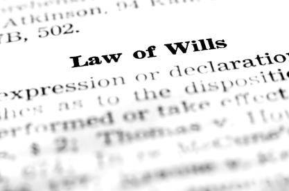 law of wills on the dictionary page