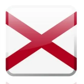 Alabama's Flag button