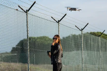 secretly using a drone to collect data