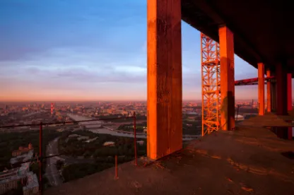 investment real estate skyscraper under construction