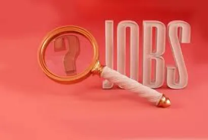 magnifying glass searching for jobs lost to the National Labor Relations Board