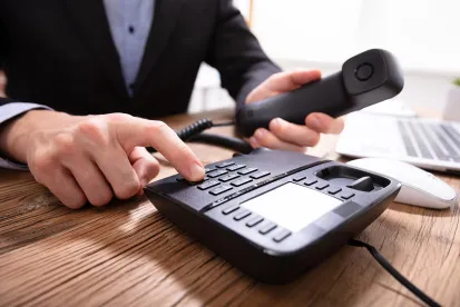 TCPA; man with landline