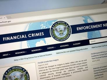  U.S. Department of the Treasury’s Financial Crimes Enforcement Network issued a final rule