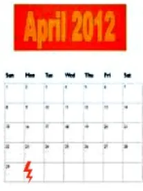 April 2012 Calendar