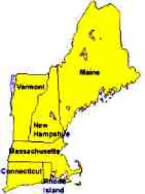 Map of New England