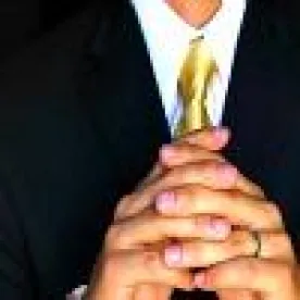 Businessman in handcuffs
