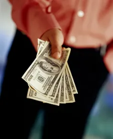 Handing Money