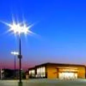 Parking lot and lights