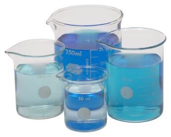 blue nanochemical beakers