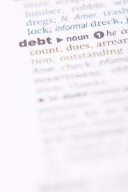 dictionary, out of focus, debt, definition
