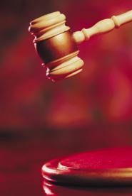 patent judge's gavel in patent design case