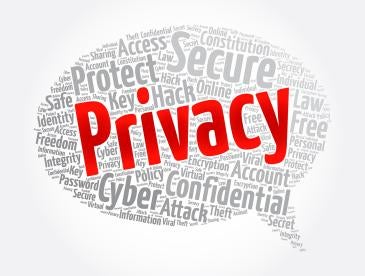 Privacy word bubble  State and EU Data Privacy Statutes comparison of privacy laws