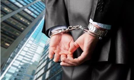 handcuffed, businessman, fca, overpayment return