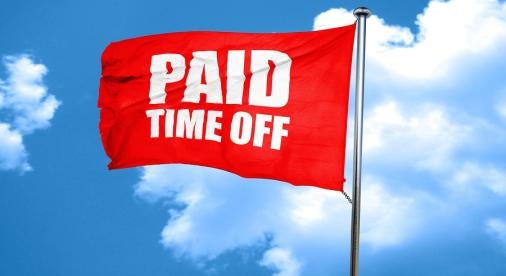 flag, red, paid, time, off, PTO, New York