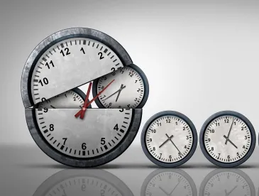 clock eating clock, overtime, fluctuating workweek