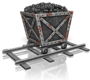 coal cart, msha, zatezalo