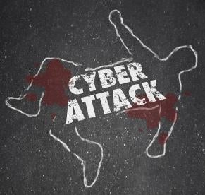 Microsoft CyberAttack: Cyberattack chalk outline